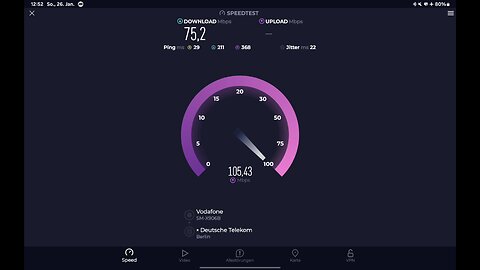 26.01.2025 12:50 Uhr Mein Internetanbieter Vodafone Der Download Wird Gedrosselt Leider