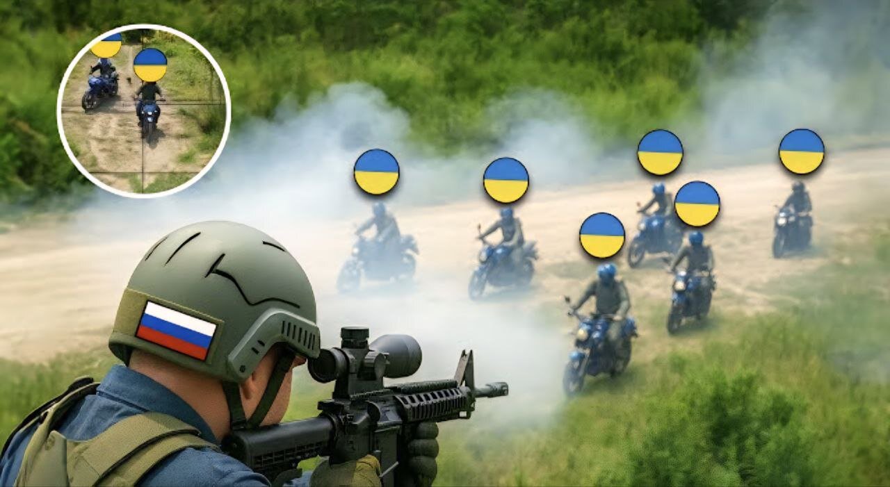 Russian SNIPERS and DRONES are targeting Ukrainian MOTORCYCLE units