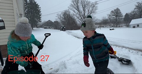 Getting stuck in the snow!