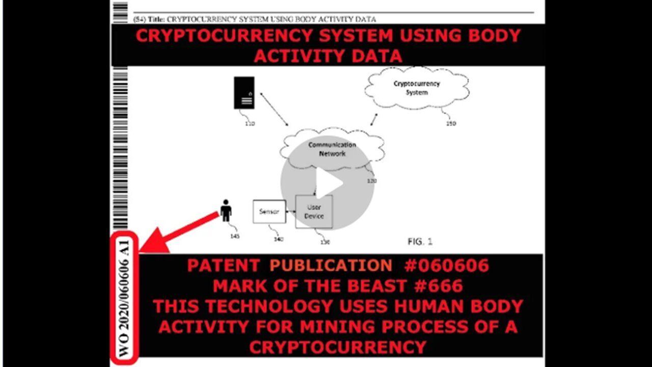 Patent Pub| #060606 Parallels Mark of the Beast| For Mining Digital Currency via Human Activity💰🪙💹