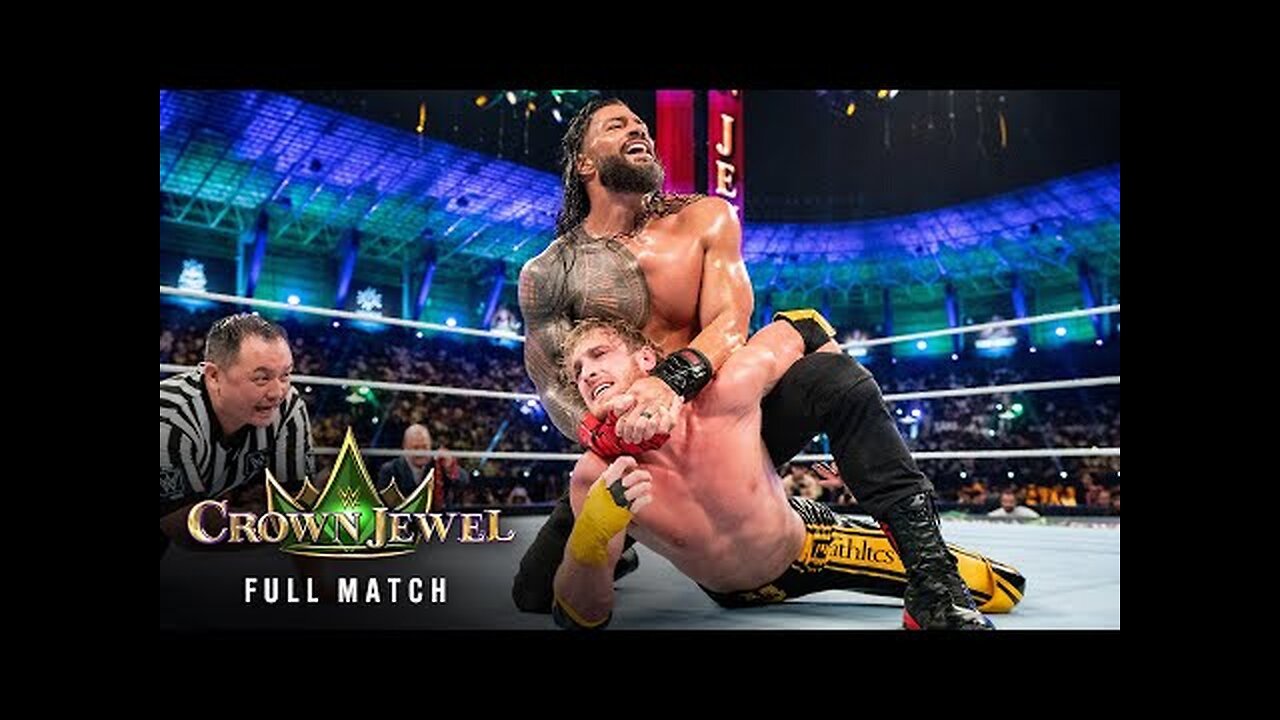 FULL MATCH Roman Reigns vs. Logan Paul Undisputed WWE Universal Title Match Crown Jewel 2022