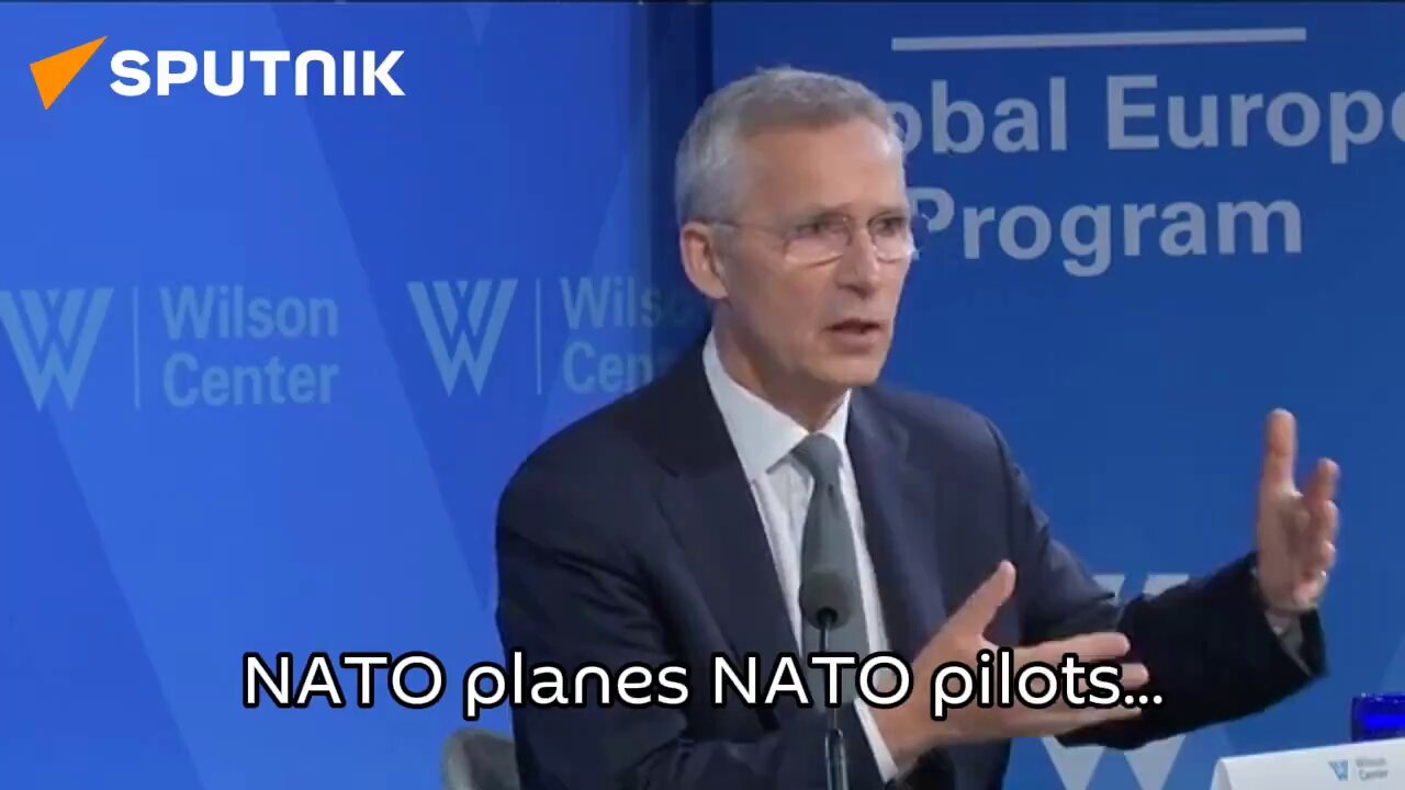 Stoltenberg slips up and admits NATO pilots will be flying F-16s