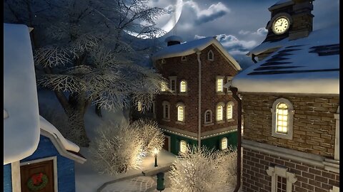 CHRISTMAS VILLAGE 4K 1 Hour of Christmas Joy Enchanting Music