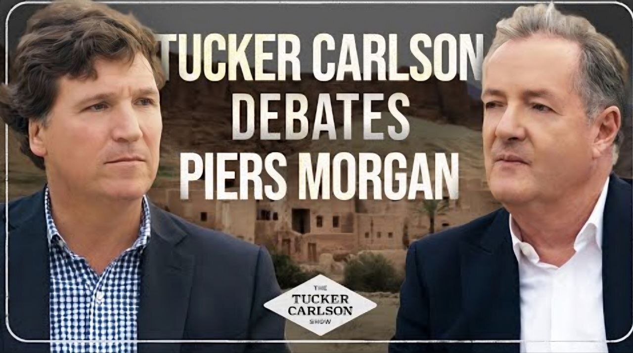 Tucker & Piers Morgan Debate Foreign Aid, Hate Speech, NATO, Gun Control, & Is Zelensky a Dictator?