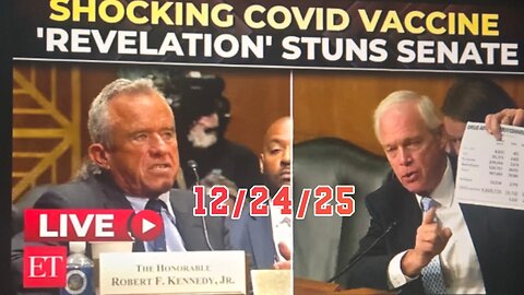 SHOCKING COVID VACCINE REVELATION STUNS SENATE: 12.24.25