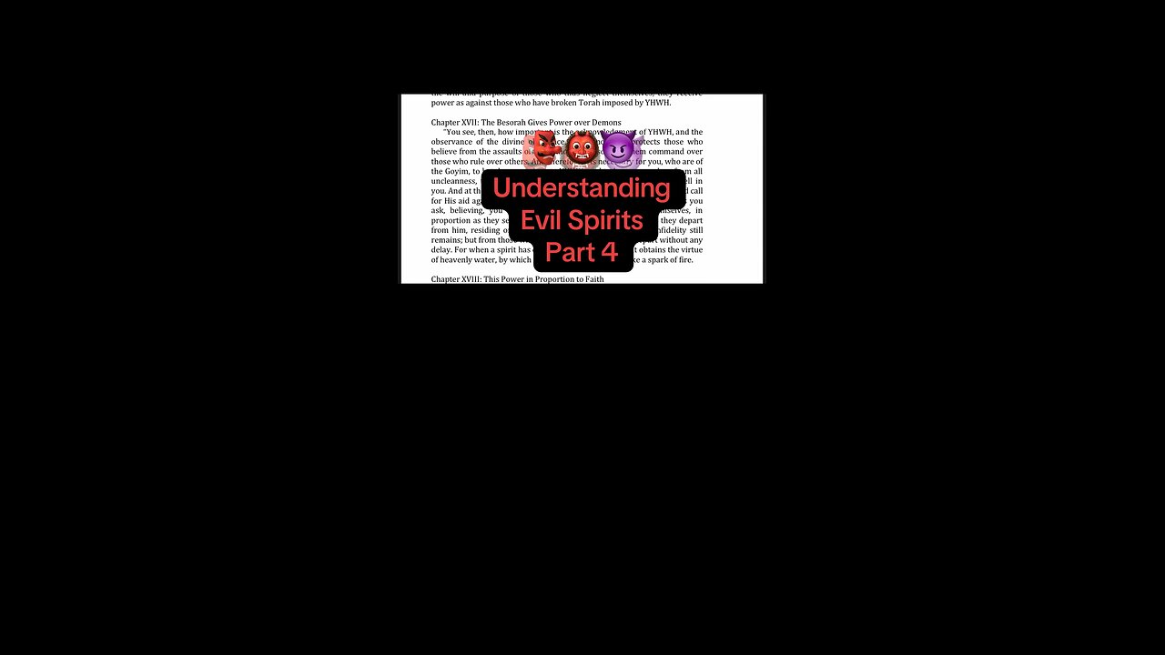 Understanding Evil Spirits -Part 4