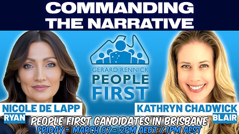 People First in Brisbane - With Nicole De Lapp & Kathryn Chadwick - LIVE Fri, March 07 at 2pm AEDT