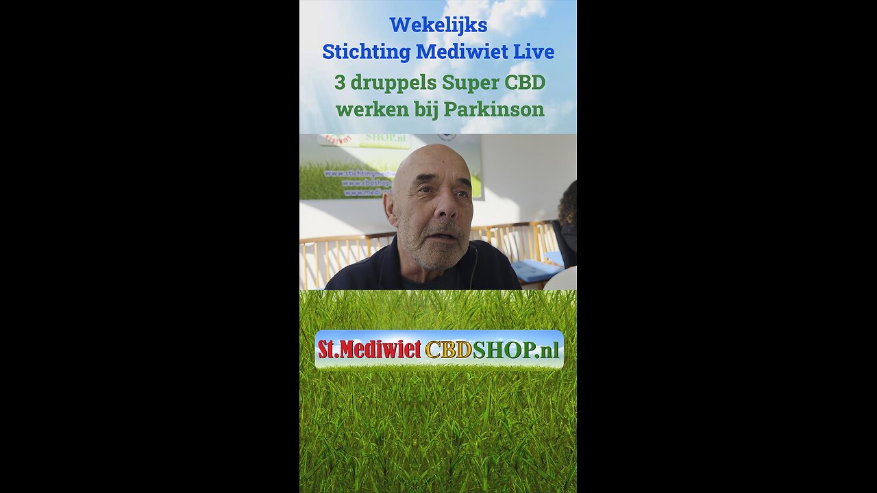 3 druppels Super CBD werken bij Parkinson