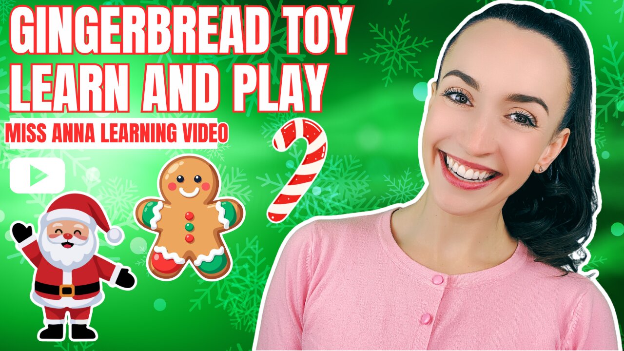 Toddler Christmas Learning: Colors, Counting & Patterns with Gingerbread House Toy