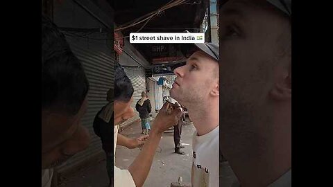 $1 Street Shave in India 🇮🇳