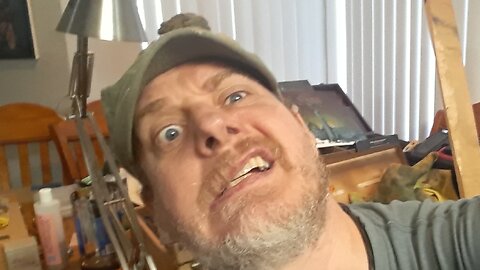 Painting with a son of a bitch.