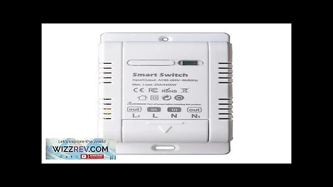 Tuya 20A WiFi Smart Switch Circuit Breaker APP Control Power Monitor Overload Review