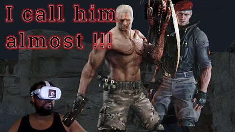 How to Beat Krauser vs Leon – EPIC Knife Fight! 🩸 ( RE4 Metaquest )