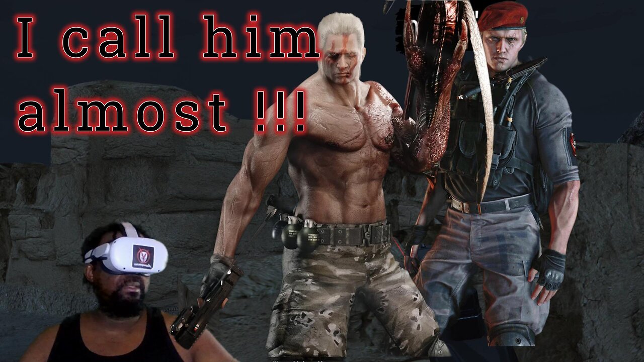How to Beat Krauser vs Leon – EPIC Knife Fight! 🩸 ( RE4 Metaquest )