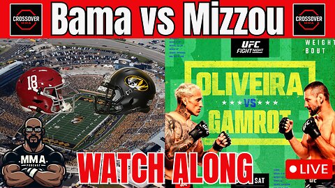 #8 Alabama vs #14 Missorui Watch Along & UFC Rio Preview Stream