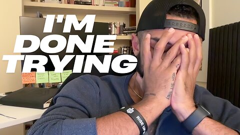 RAW: I Gave Up On Being Happy...