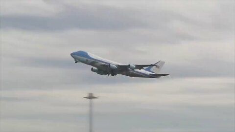 President Trump departs Japan for South Korea
