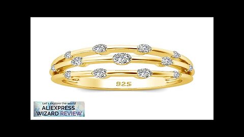 Certificated Moissanite Rings For Women Solid 925 Sterling Silver Eternity Band Wedding Review