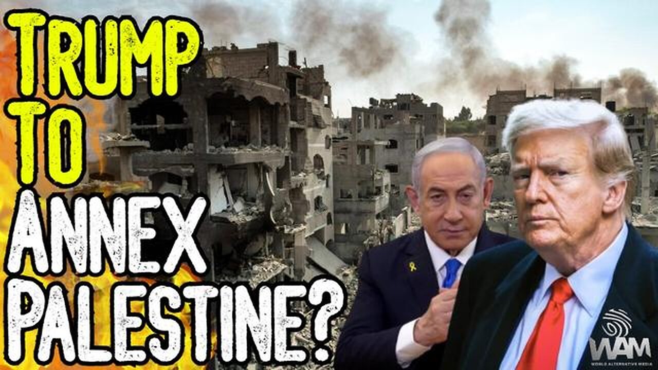 TRUMP TO ANNEX PALESTINE? - Greenlights War With Iran! - Sends Money To Ukraine & Israel!