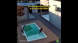 Intervención decisiva ante un incidente en la piscina