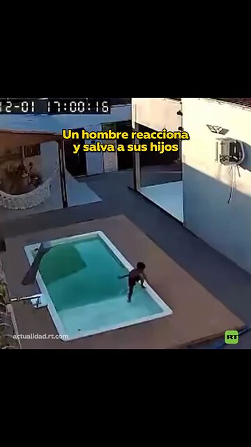 Intervención decisiva ante un incidente en la piscina