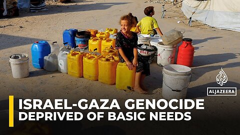 Displaced Palestinians in Gaza face severe water shortage amid ongoing bombardment