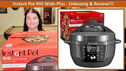 MUST HAVE! Instant Pot RIO Wide Plus 7.5 qt #instantpot #kitchengadgets #pressurecooker