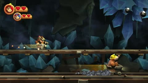Donkey Kong Country Returns Two-Player Playthrough - World 4