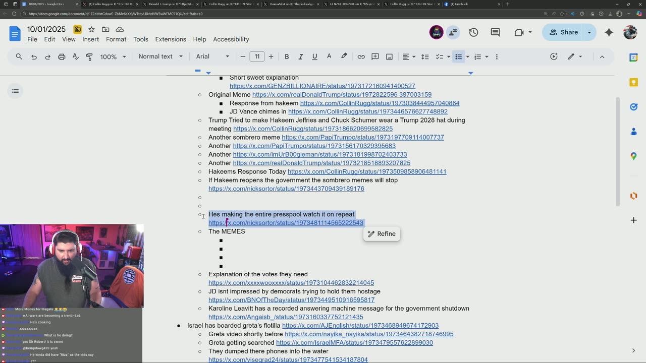 Watching Lefty Meltdowns, Government Shutdown, Sora 2 is Insane, Israel Boarded Greta