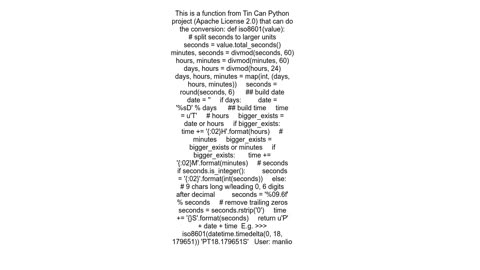 Convert a datetime.timedelta into ISO 8601 duration in Python