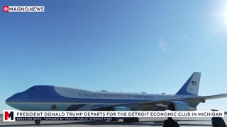 🇺🇸 Donald Trump Departs for the Detroit Economic Club from Joint Base Andrews [LIVE]