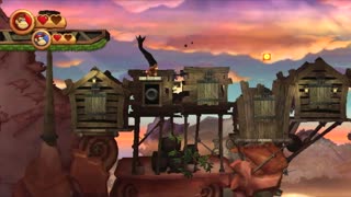 Donkey Kong Country Returns Two-Player Playthrough - World 6