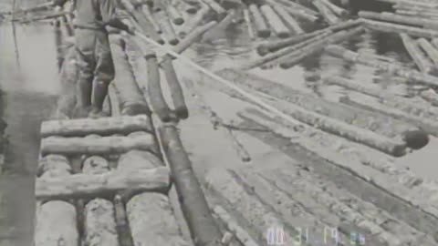Lumbering Iron Ore... - Lumbering Iron Ore and Transportation Mountain Climbing in C - fc-fc-1013a-b
