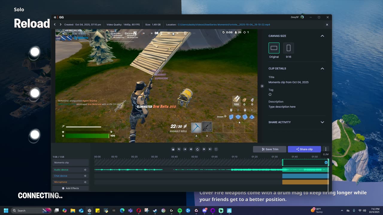 fortnite with monster coffee