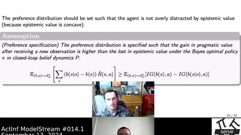 ActInf ModelStream 014.1: Ran Wei, Value of Information and Reward Specification in Active Inference