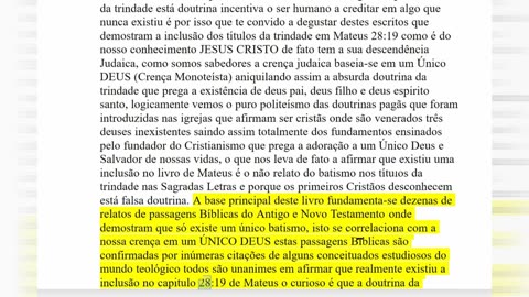 126.2.A Maior Farsa do Trinitarismo parte 1