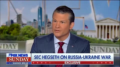 BREAM: "Fair to say Russia attacked unprovoked into Ukraine?" HEGSETH: "complicated situation."