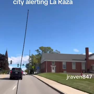 TikTok user (jraven847) is part of an organized group who follow ICE around and honk their horns...