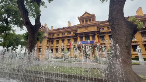 Ho Chi Minh Mausoleum in Hanoi, Vietnam