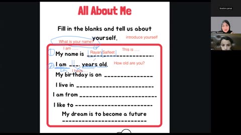 Introducing yourself Class (7)