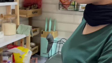 NENG MILAH Uncovered! Neng is showing us her beautiful face and hair