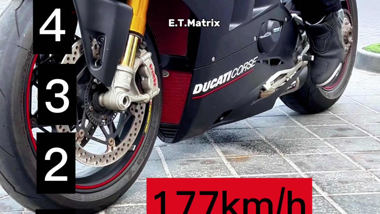 Maximum speed for each gear on a Ducati Panigale V4 SP2