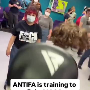 Queer fight club trains NOT explicitly to fight Trump per this clip going viral