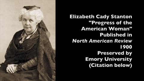 Elizabeth Cady Stanton - Letter