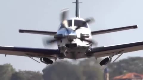 The pilot of this Daher TBM-930 is not rushing to gain altitude