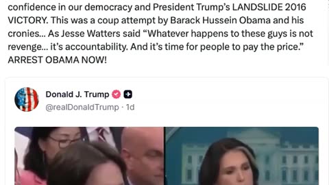 Tulsi Gabbard Drops Bombshell Documents Directly Pointing to Obama, Trump Responds