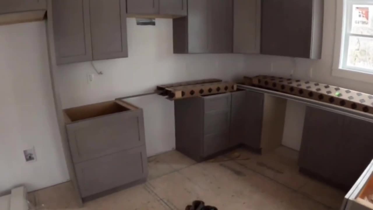 New Built Home With U-Shaped Kitchen