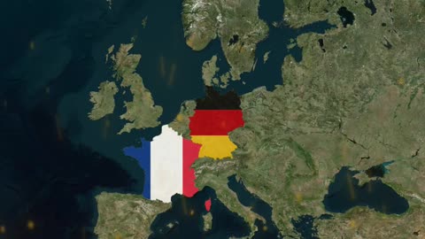 France and Germany today vs. Frankish Kingdom (800 AD)-1