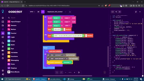 Robotics - 03 - Led control and Serial communication pt 2 Exercise 1
