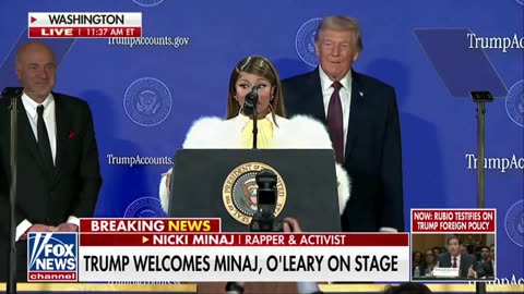 Nicki Minaj Joins Trump On Stage